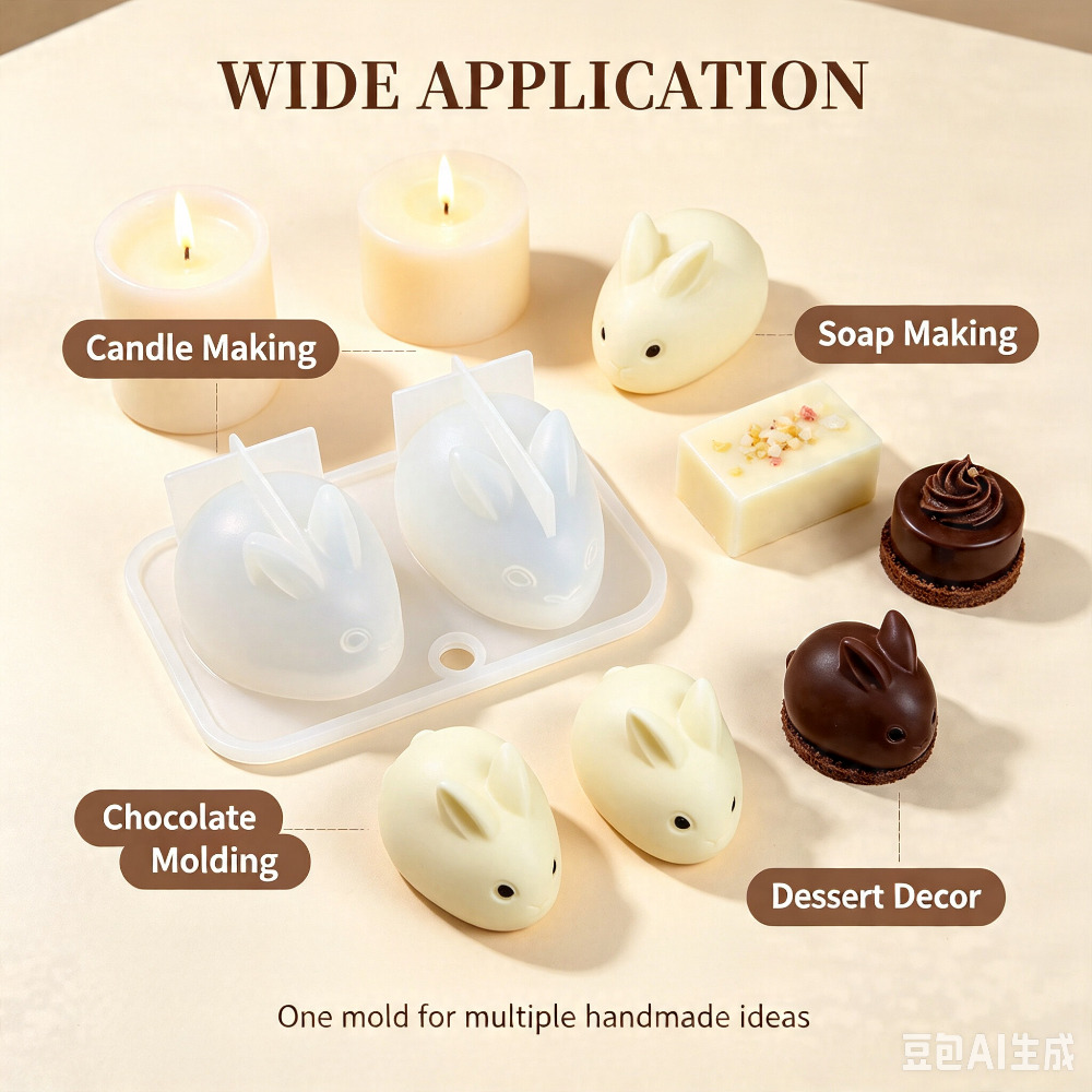 3D Mini Rabbit Silicone Mold F - огляд і ціна Soap Making Instructions