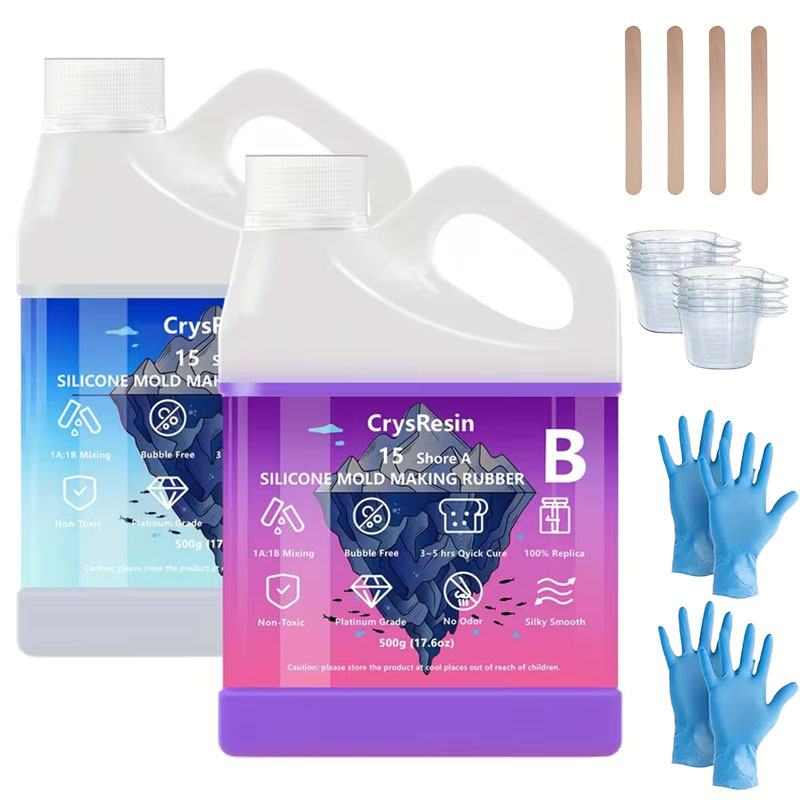 500ml 2 Bottles Liquid Silicon - огляд і ціна Soap Making Kit For Beginners