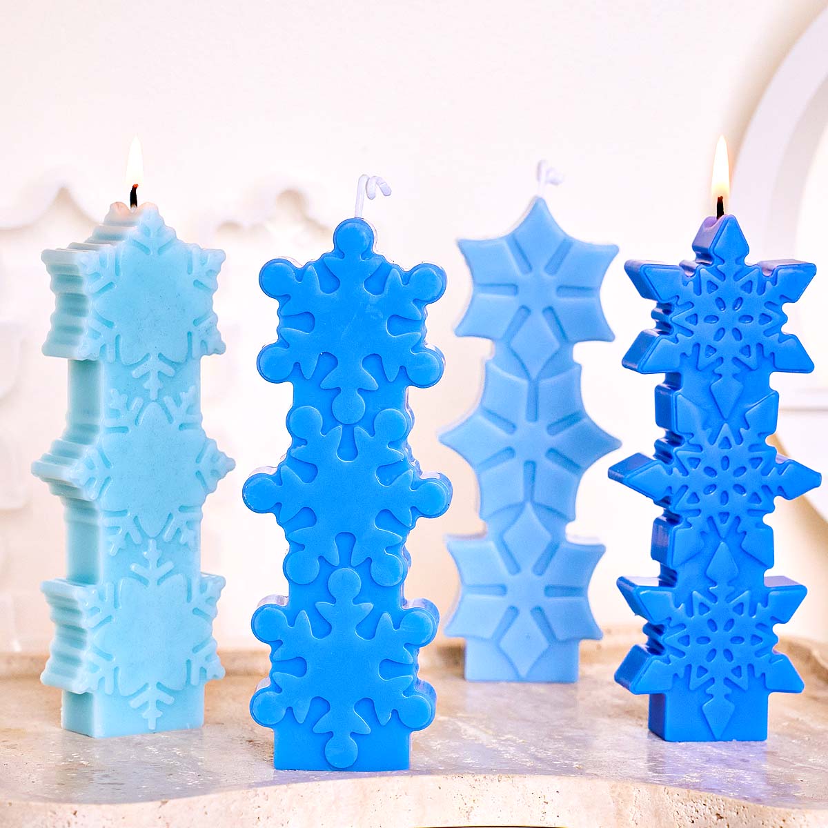 Christmas Snowflake Candle Mol - огляд і ціна Soap Making Gifts