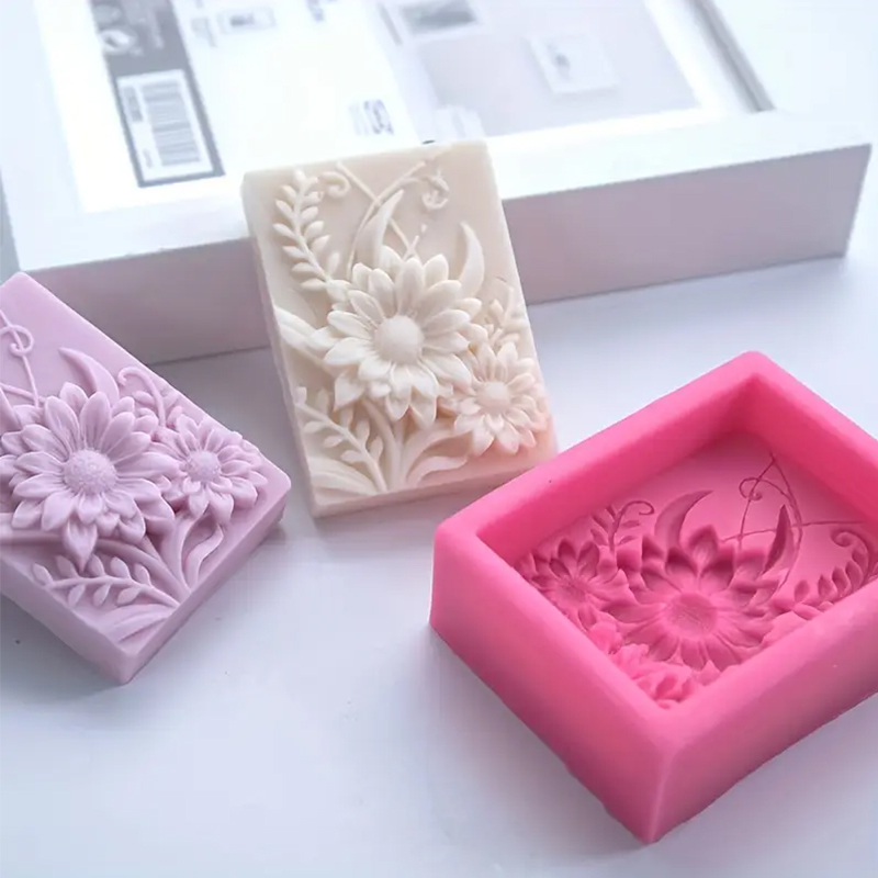 3D Flower Square Soap Silicone - огляд і ціна Soap Making Instructions