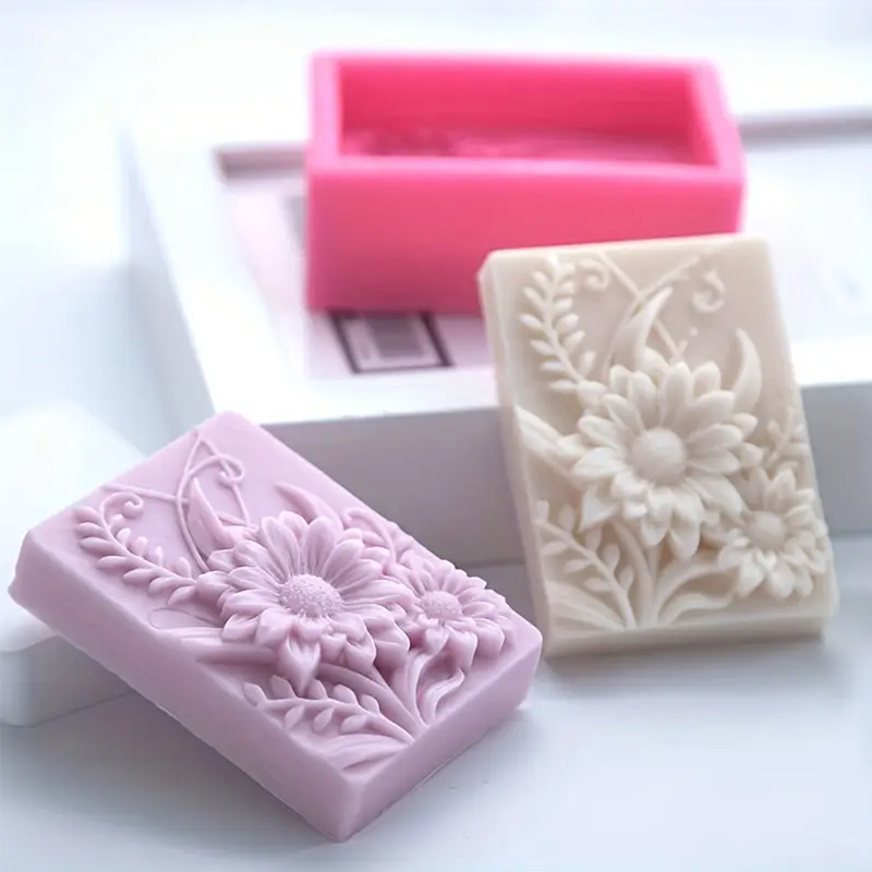 3D Flower Square Soap Silicone - огляд і ціна Soap Making Instructions