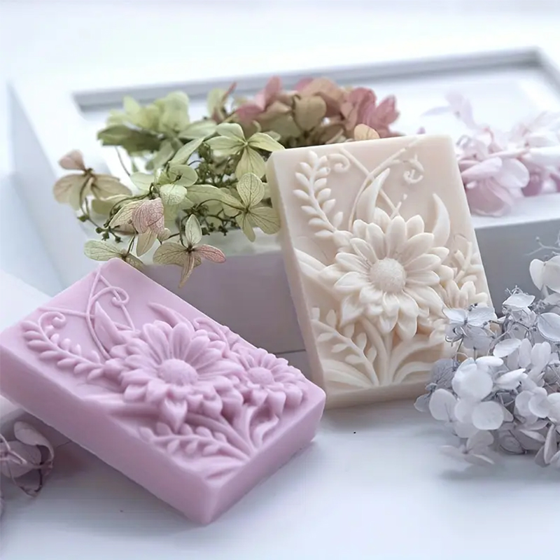 3D Flower Square Soap Silicone - огляд і ціна Soap Making Instructions