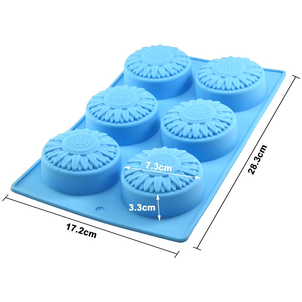 6 Cavity Silicone molds Flower - огляд і ціна Soap Making Kit For Beginners