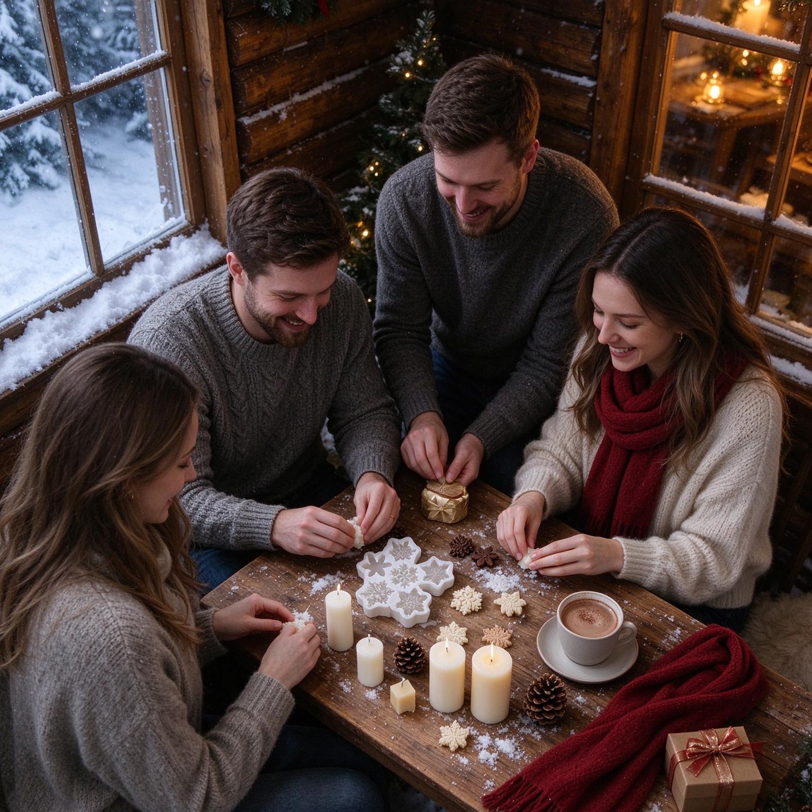 Christmas Snowflake Candle Sil - огляд і ціна Soap Making Kit For Beginners
