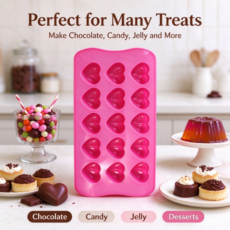 3D Love Heart Silicone Mold Fo - огляд і ціна Soap Making Ins