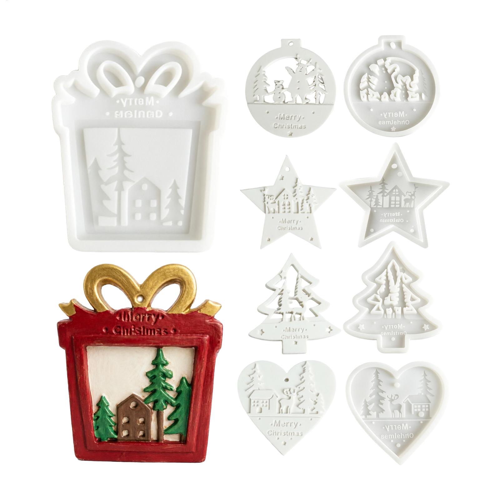 5Pcs Christmas Silicone Molds  - огляд і ціна Soap Making Kit For Beginners
