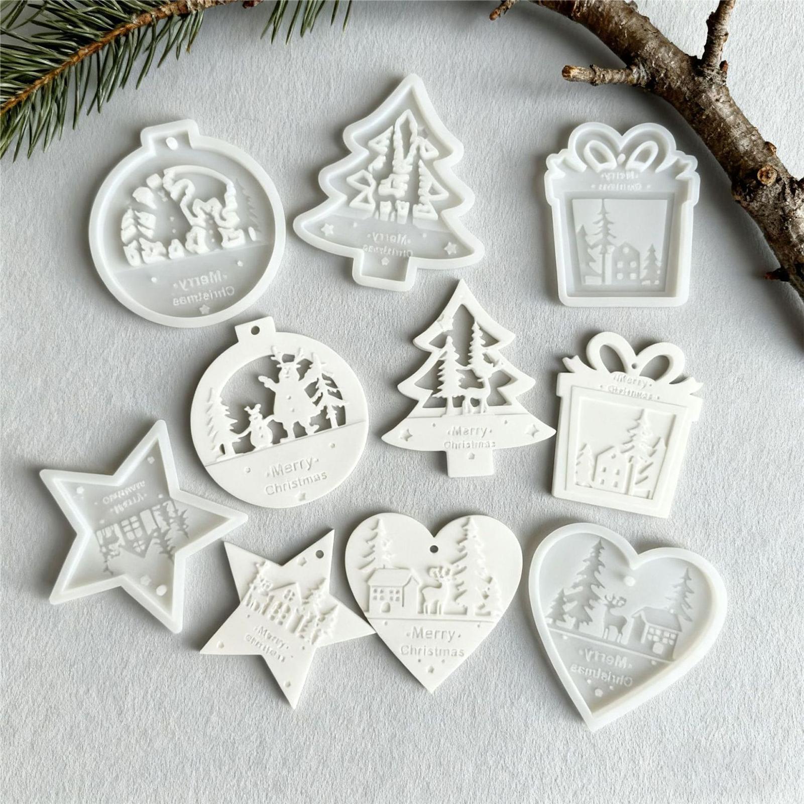 5Pcs Christmas Silicone Molds  - огляд і ціна Soap Making Kit For Beginners