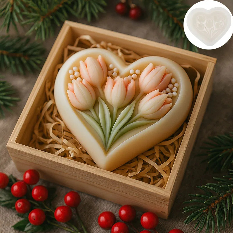 Silicone Mold for Heart-shaped - огляд і ціна Soap Making Kit For Beginners